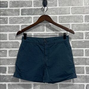 MOTHER Greaser Prep Short Women’s Size 26 Ocean Water
